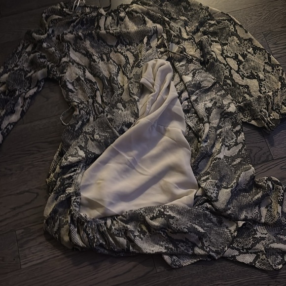 ZARA Long Midi Maxi Animal Print dress Size XS - Picture 10 of 14